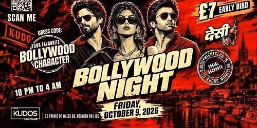 KUDOS PRESENTS: BOLLYWOOD TAKEOVER