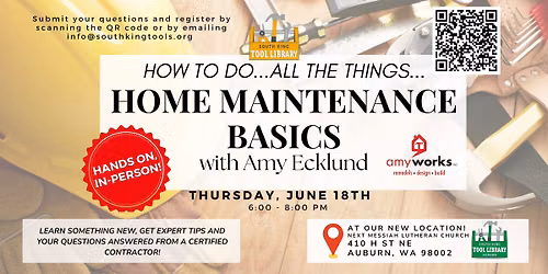 Home Maintenance Basics (In-Person!)