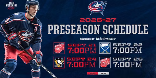 NHL Preseason: Columbus Blue Jackets vs. Detroit Red Wings