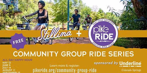 Sept 15 - Community Group Ride with Stellina & PikeRide