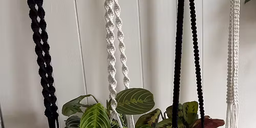MYO Macrame Plant Hanger with Barnwood & Blooms