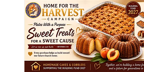EWC | Home for the Harvest Campaign |  Plates With a Purpose: Sweet Treats