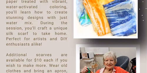 Bleeding Tissue Dyed Silk Scarves