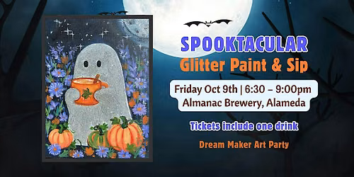 Spooktacular - Glittery PAINT AND SIP NIGHT