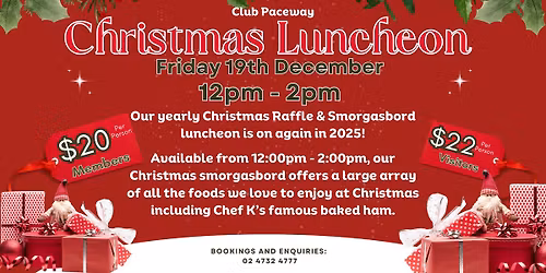 Christmas Luncheon Smorgasbord