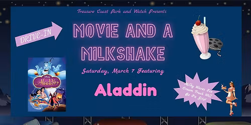 Saturday Drive In Movie Nights | Aladdin