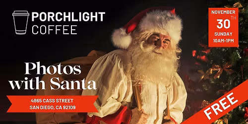 FREE Photos with Santa at PorchLight Coffee
