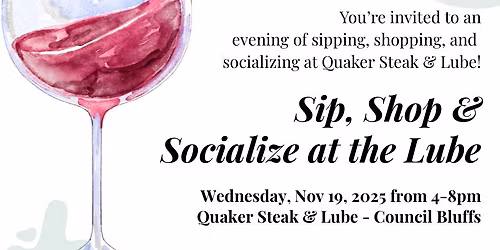 Sip, Shop & Socialize at the Lube