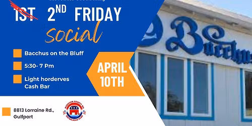 1st Friday Social (moved for Good Friday)