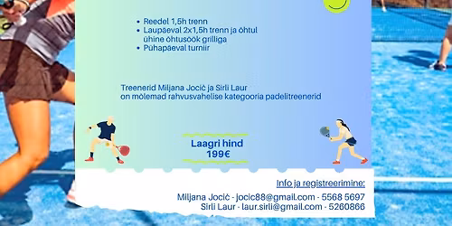 Suvine padelilaager P\u00e4rnus 24-26.07.2026