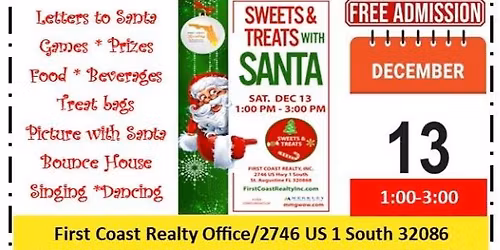 Sweets & Treats with Santa by First Coast Realty sponsored by Land Title of America