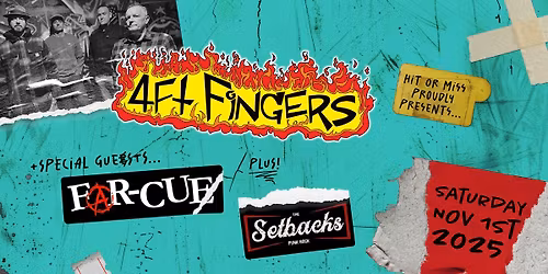 4ft Fingers + Far Cue & The Setbacks - The Tree House, Frome