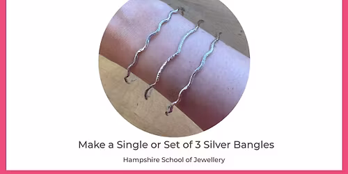 Make a Single or Set of 3 Silver Bangles