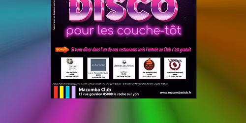 DISCO POUR LES COUCHE-T\u00d4T