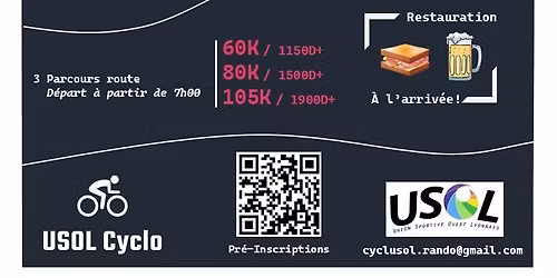 CyclUSOL randonn\u00e9e cycliste \ud83d\udeb4\ud83c\udffc\u200d\u2640\ufe0f \ud83d\udeb4\u200d\u2642\ufe0f