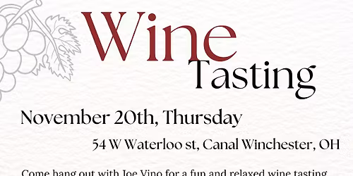 November Wine Tasting