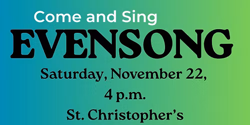 Come and Sing Evensong
