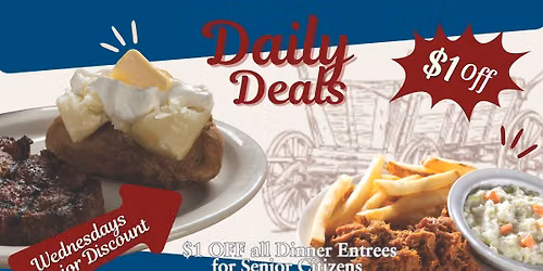 Wednesday \u2013 Senior Dinner Deal