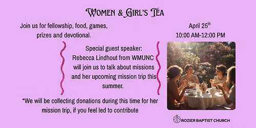 Women and Girl's Tea