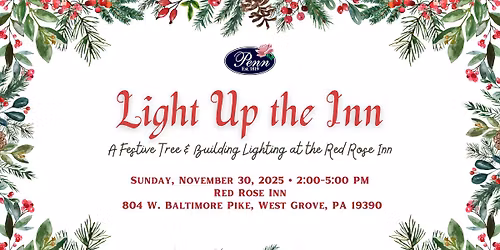 Light Up the Inn - A Festive Building & Tree Lighting at the Red Rose Inn