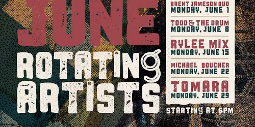 June Rotating Artists on the Craggy Patio