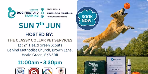 HEALD GREEN - HOSTED DOG FIRST AID COURSE - The Classy Collar Pet Services, SK8 3RR