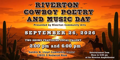 Riverton's Cowboy Poetry and Music Night