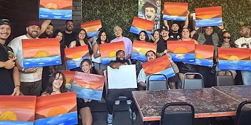 Sunset Sip and paint  free drinks fun time