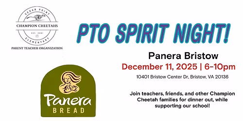 PTO Spirit Night - Panera Bread