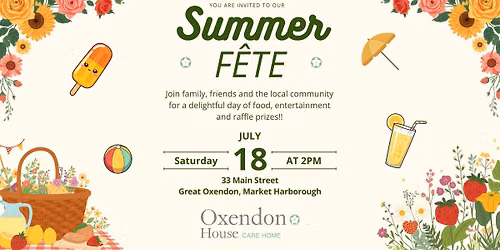 Oxendon House Summer Fete \ud83c\udf1e