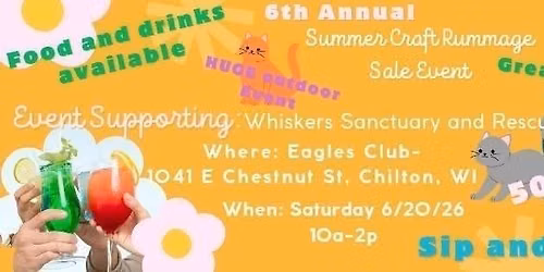 6th Annual Summer Craft Rummage Sale Event