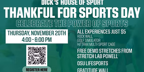 Dick's House of Sport - Thankful for Sports Day!