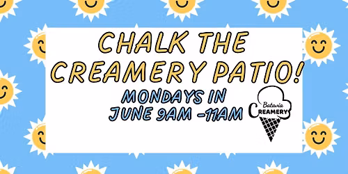 Chalk The Creamery Patio!