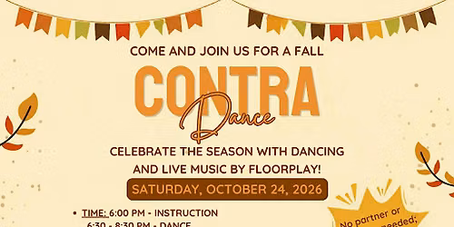 Fall Contra Dance!