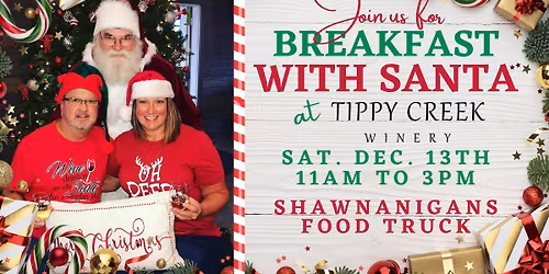 Breakfast with Santa at TCW | Saturday, Dec. 13th 11am to 3pm