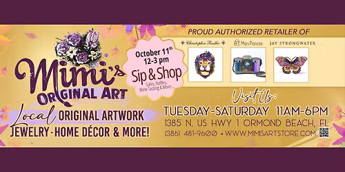 Mimi's Original Art October Sip and Shop