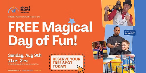 Free Magical Day of Fun in for the Autism Community in Cary, NC