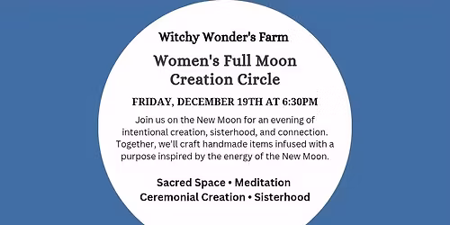 Women's New Moon Creation Circle