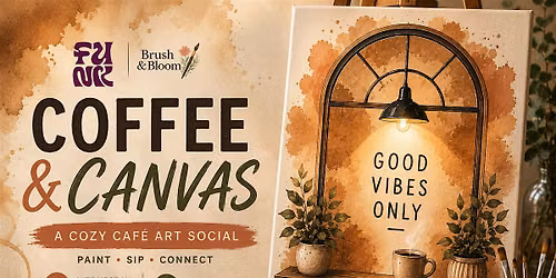Coffee & Canvas: A Cozy Caf\u00e9 Art Social