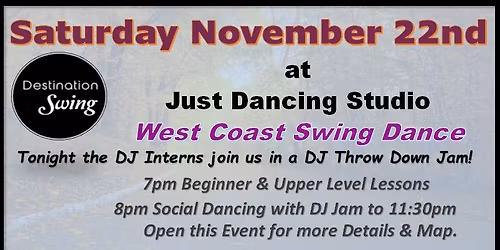 SATURDAY: November 22nd at 7pm!!!