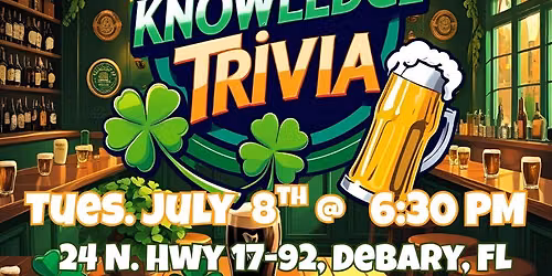 General Knowledge Trivia @ Oleary's Irish Pub