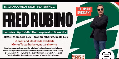 Live Comedy with FRED RUBINO