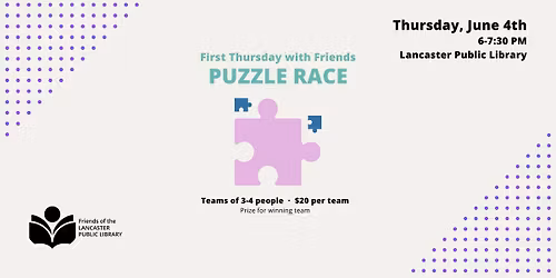 First Thursday with Friends: Puzzle Race