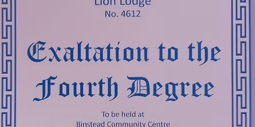 Exaltation to the Fourth Degree of Bro. BARRY ALBERT RICHARDS, KOM,