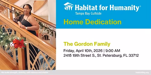 The Gordon Family Home Dedication