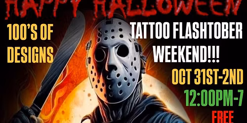 HALLOWEEN FLASHTOBER TATTOO BASH!!!