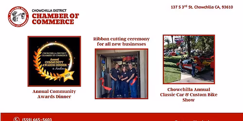 2026 Chowchilla District Chamber of Commerce, Community Awards Dinner