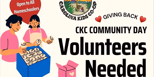 Homeschool Community Day: Food4Kids Volunteer Opportunity