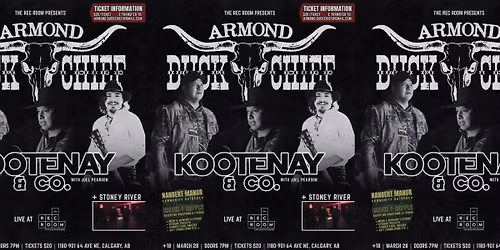 ARMOND DUCKCHIEF, KOOTENAY & CO, STONEY RIVER LIVE AT THE REC ROOM