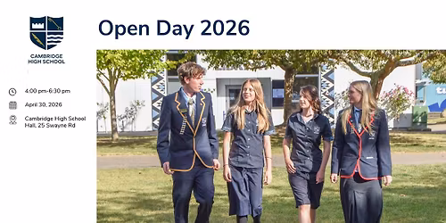 Cambridge High School - OPEN DAY